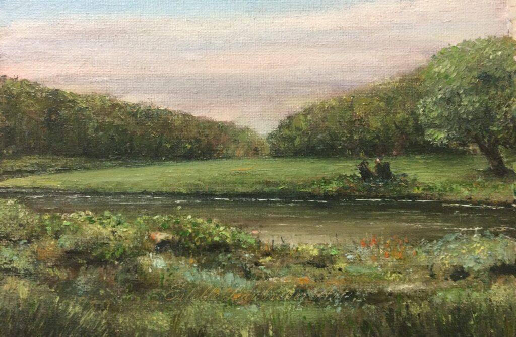 Park – Imaginary place – Oil with palette knife on canvas